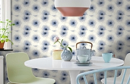 Обои 34274-1 фото в интерьере кухни превью