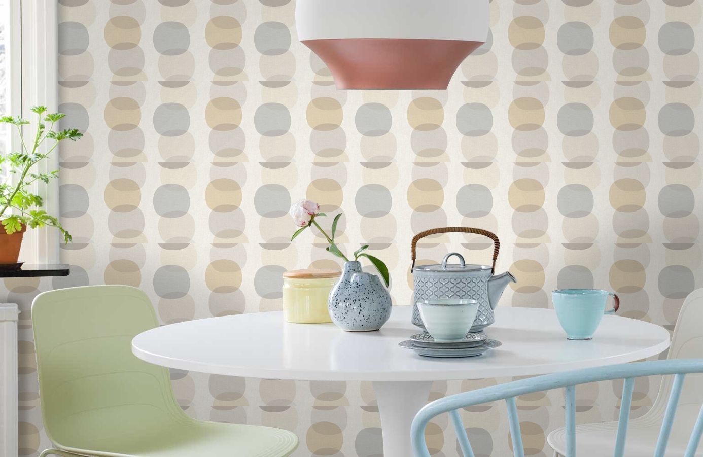 Обои 355903 фото в интерьере кухни