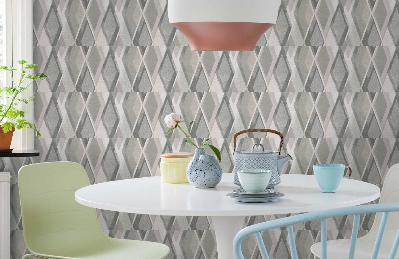 Обои 355914 фото в интерьере кухни