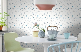 Обои 35828-1 фото в интерьере кухни превью