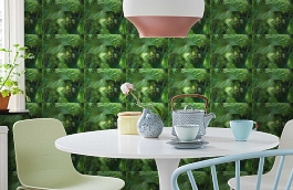 Обои 362001 фото в интерьере кухни превью