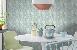 Обои 36385-3 фото в интерьере кухни превью