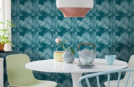 Обои 36505-5 фото в интерьере кухни превью