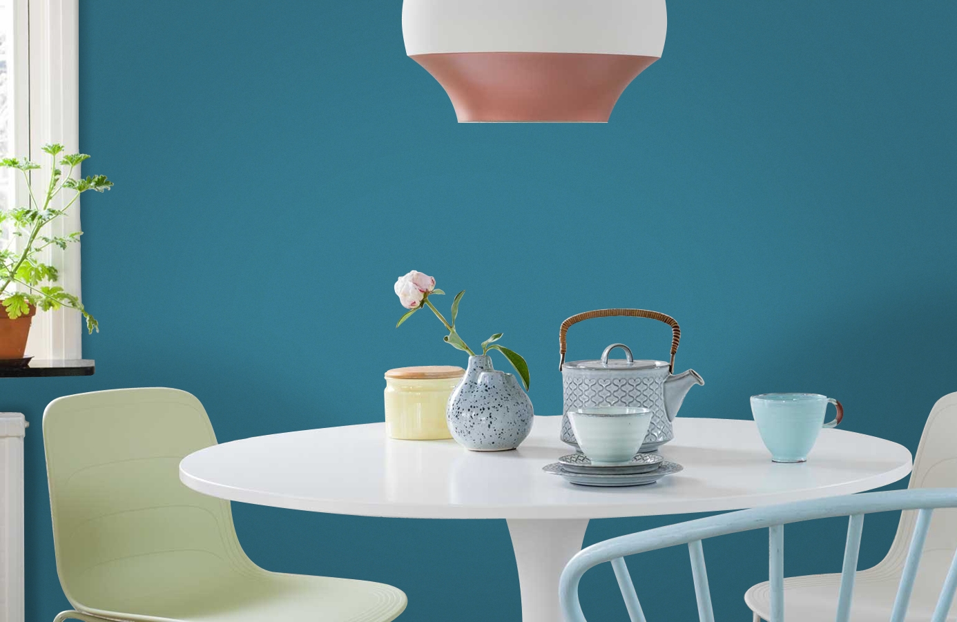 Обои 36899-6 фото в интерьере кухни