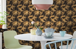 Обои 36919-5 фото в интерьере кухни превью