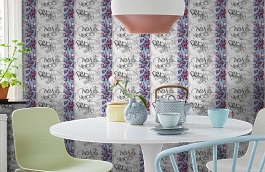 Обои 36986-1 фото в интерьере кухни превью