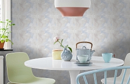 Обои 37649-3 фото в интерьере кухни превью