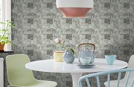 Обои 6643-27 фото в интерьере кухни превью