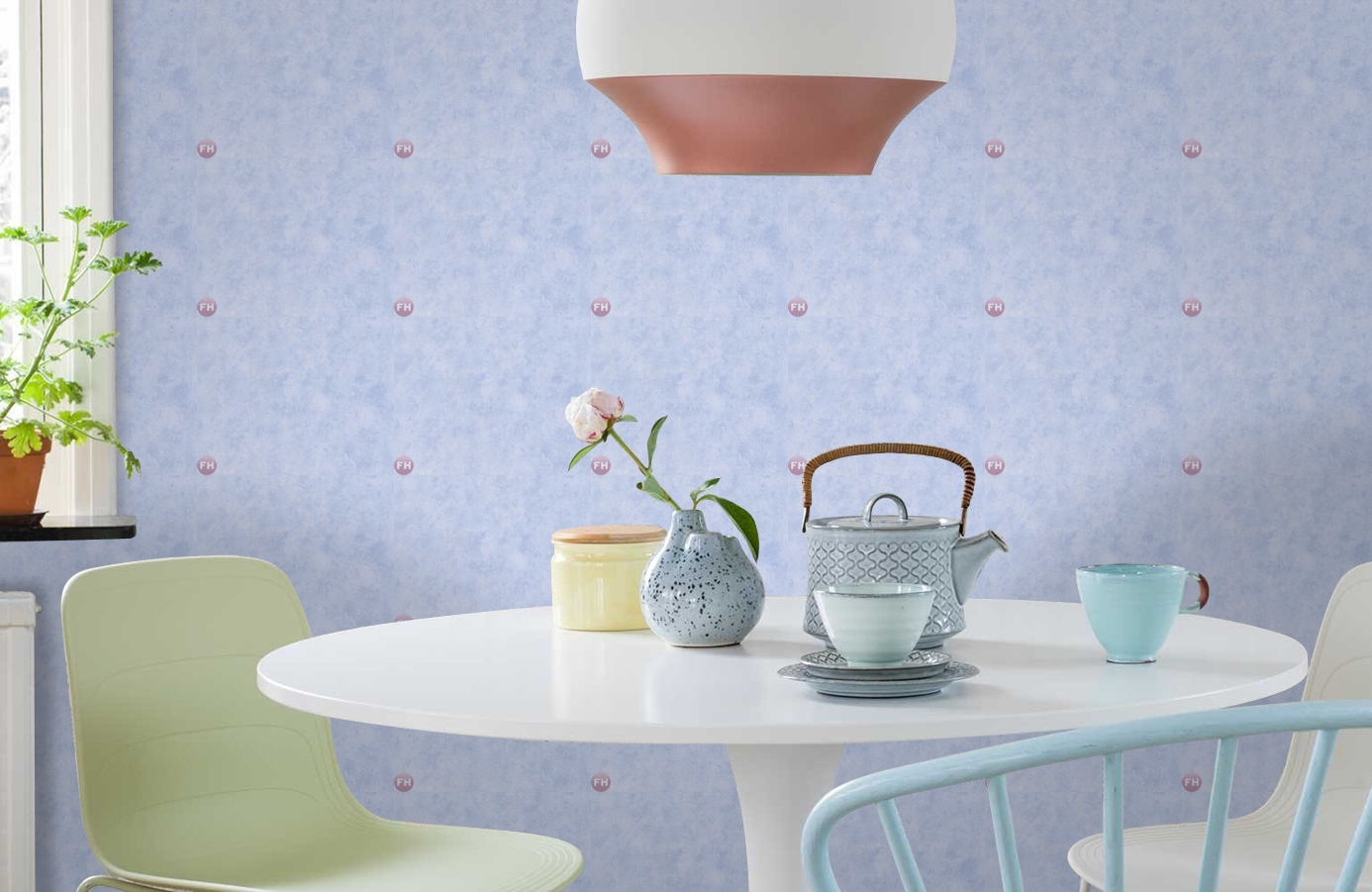 Обои 7587-81 фото в интерьере кухни