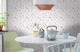 Обои 8563-33 фото в интерьере кухни превью