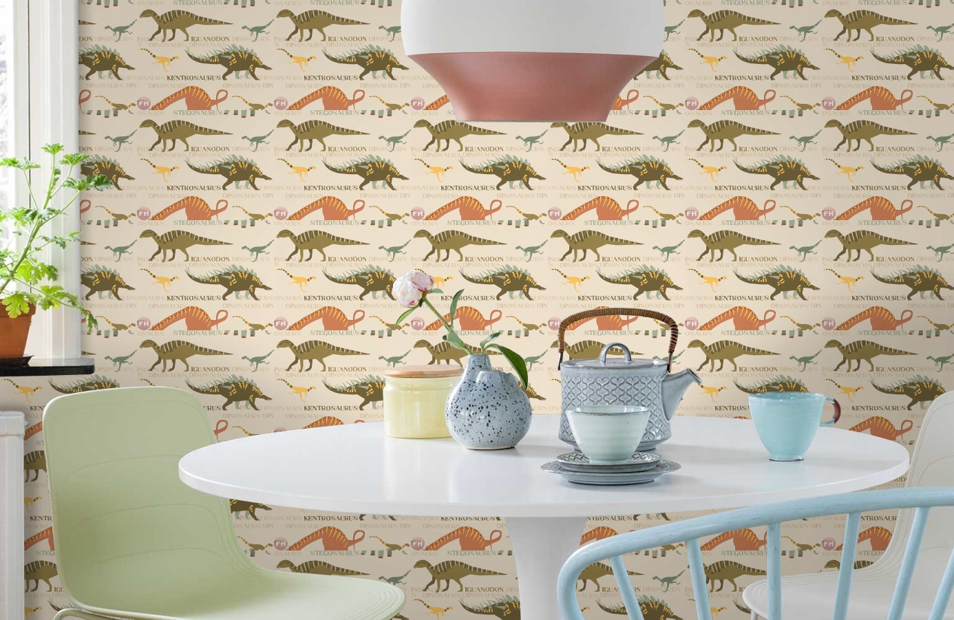 Обои 93633-1 фото в интерьере кухни