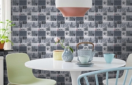 Обои 95596-2 фото в интерьере кухни превью