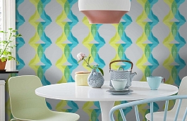 Обои 95650-3 фото в интерьере кухни превью