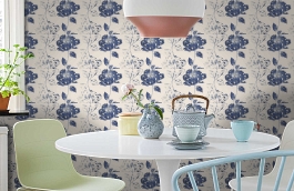 Обои 95881-2 фото в интерьере кухни превью