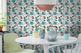 Обои 96224-3 фото в интерьере кухни превью