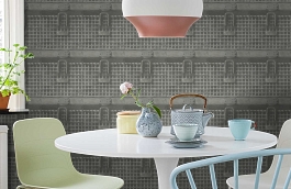 Обои Basket Steel BSK02 фото в интерьере кухни превью