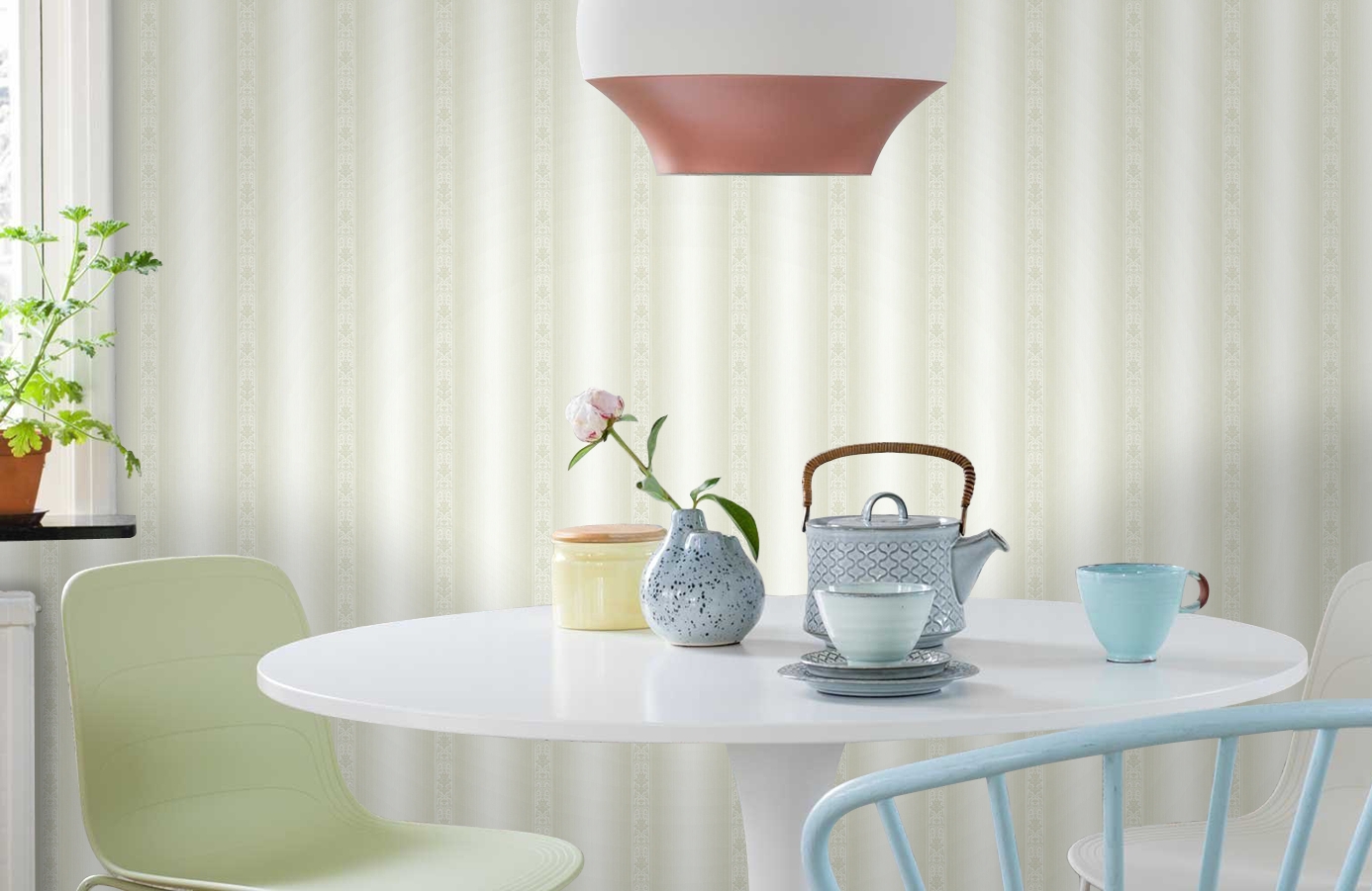 Обои DL20901 фото в интерьере кухни