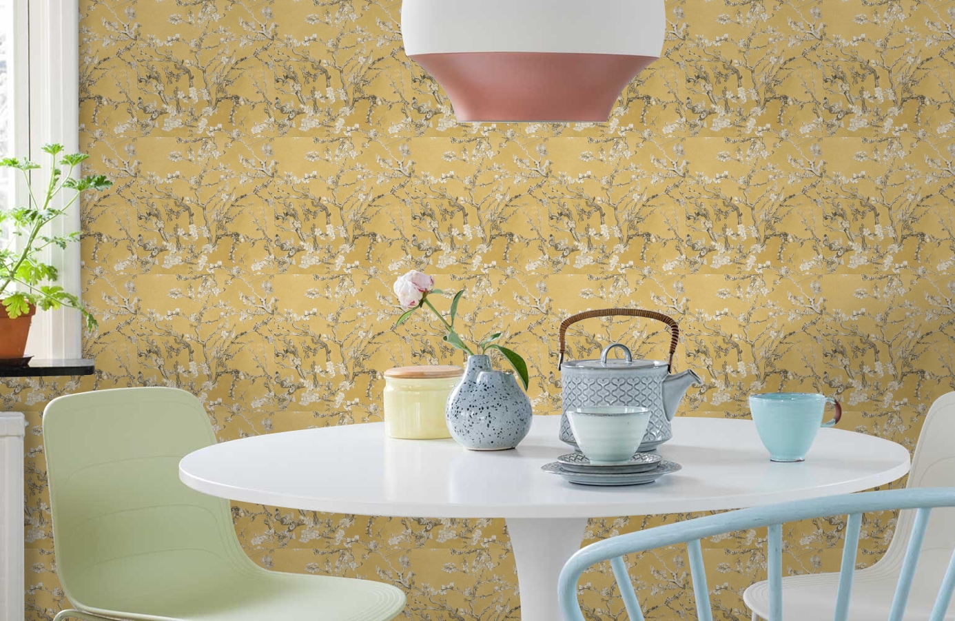 Обои 17146 фото в интерьере кухни