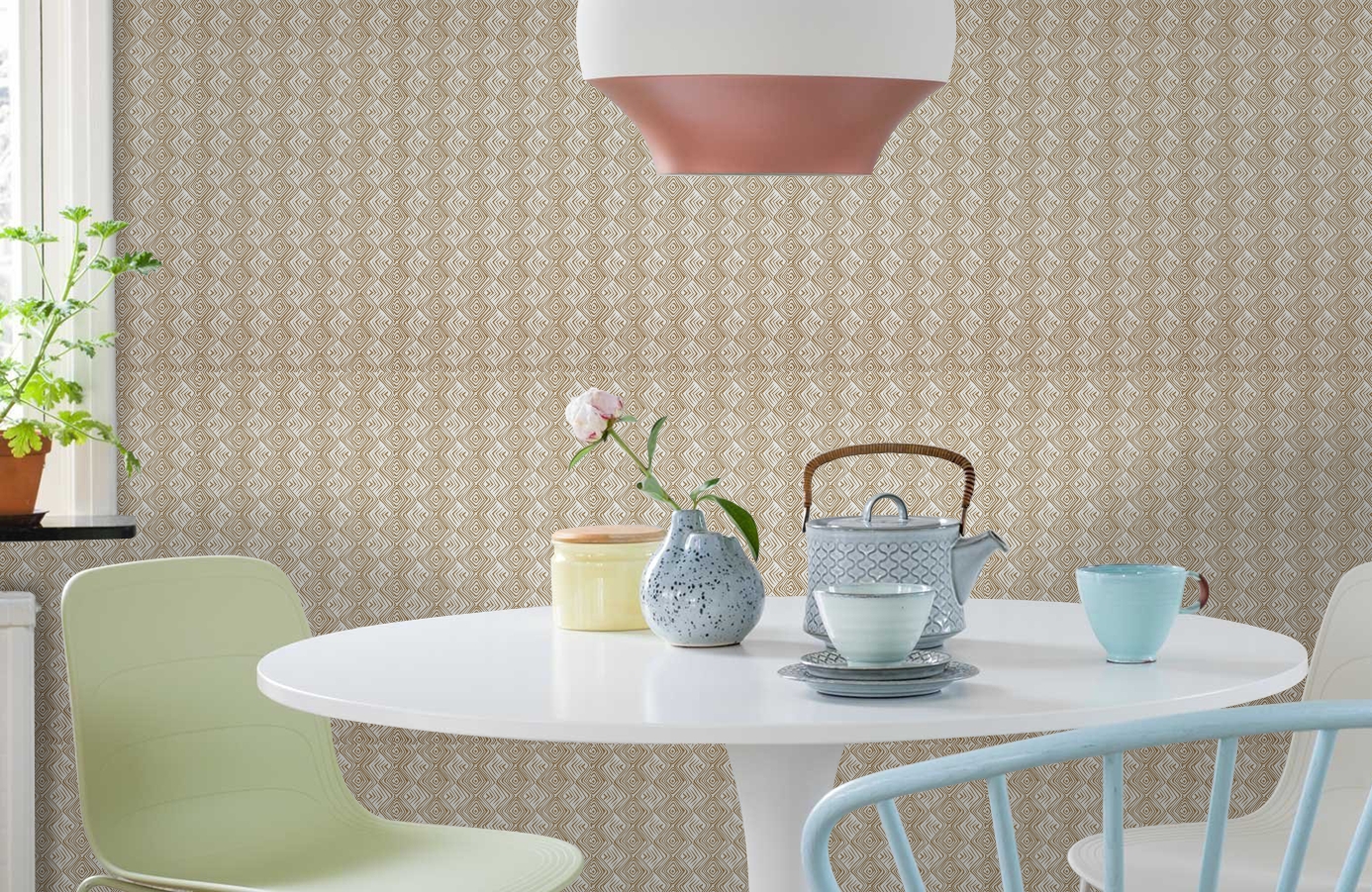 Обои 17643 фото в интерьере кухни