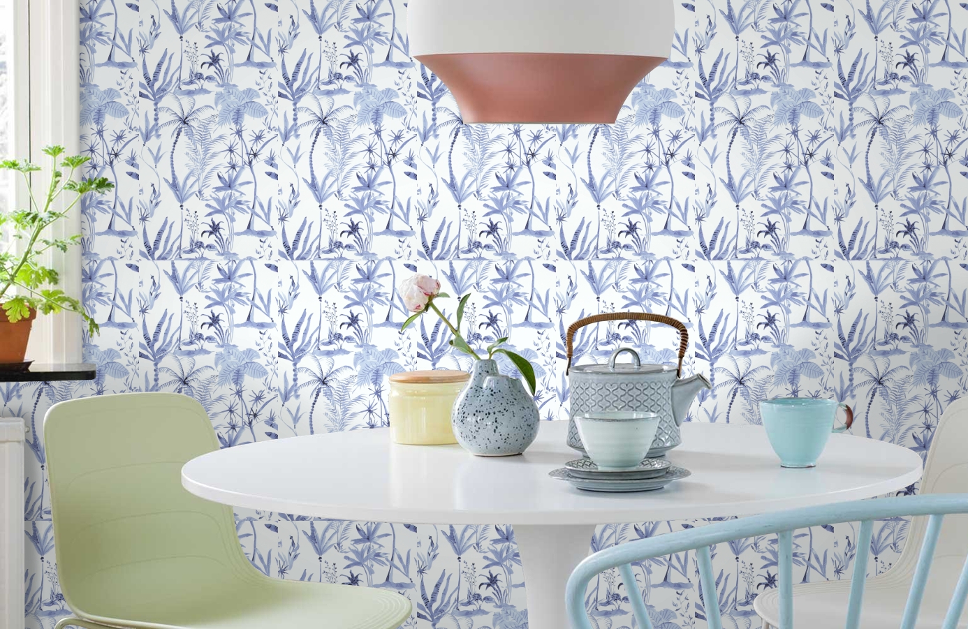 Обои 17662 фото в интерьере кухни