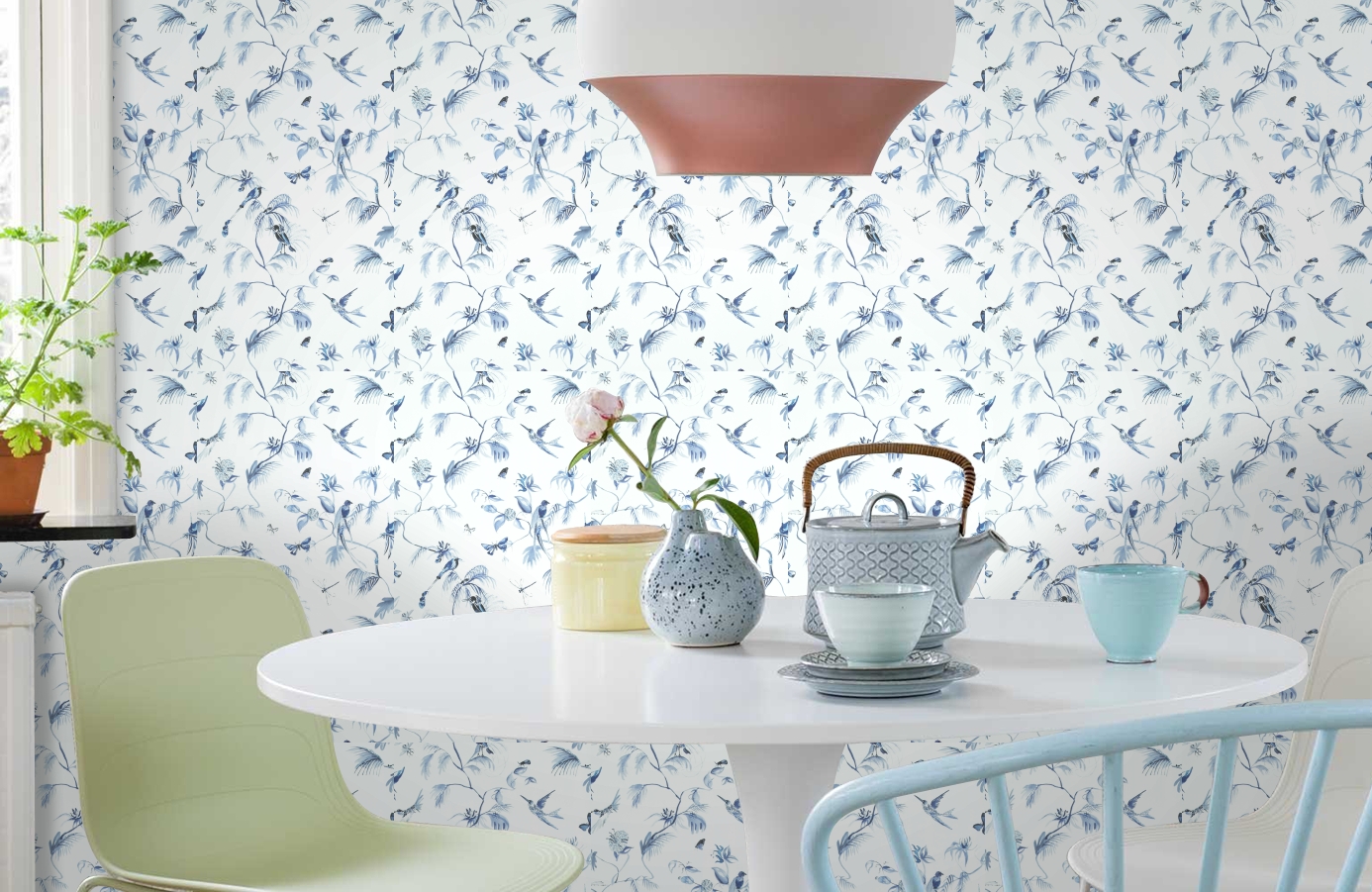 Обои 17714 фото в интерьере кухни