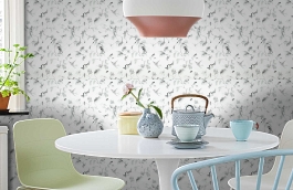 Обои 17716 фото в интерьере кухни превью