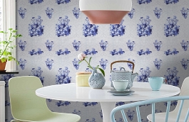 Обои 17805 фото в интерьере кухни превью