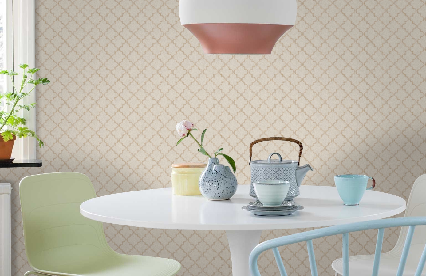 Обои 1910 фото в интерьере кухни