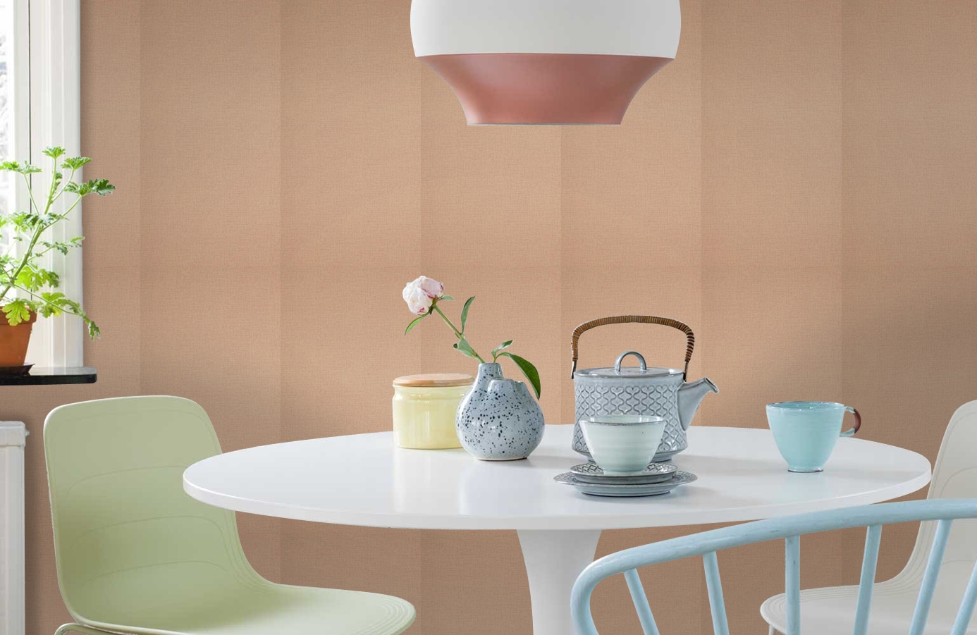 Обои 218209 фото в интерьере кухни