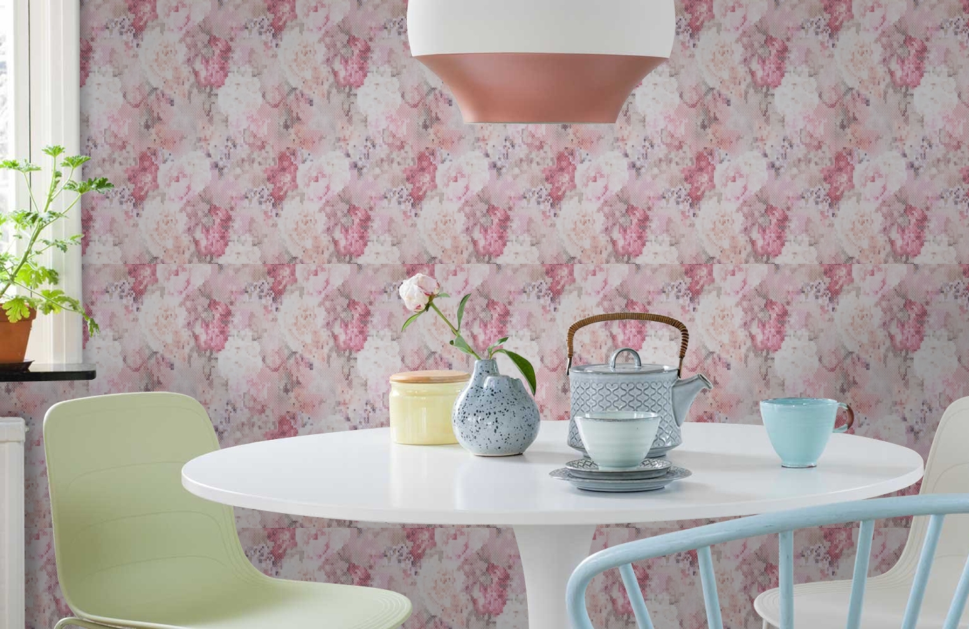 Обои 218220 фото в интерьере кухни