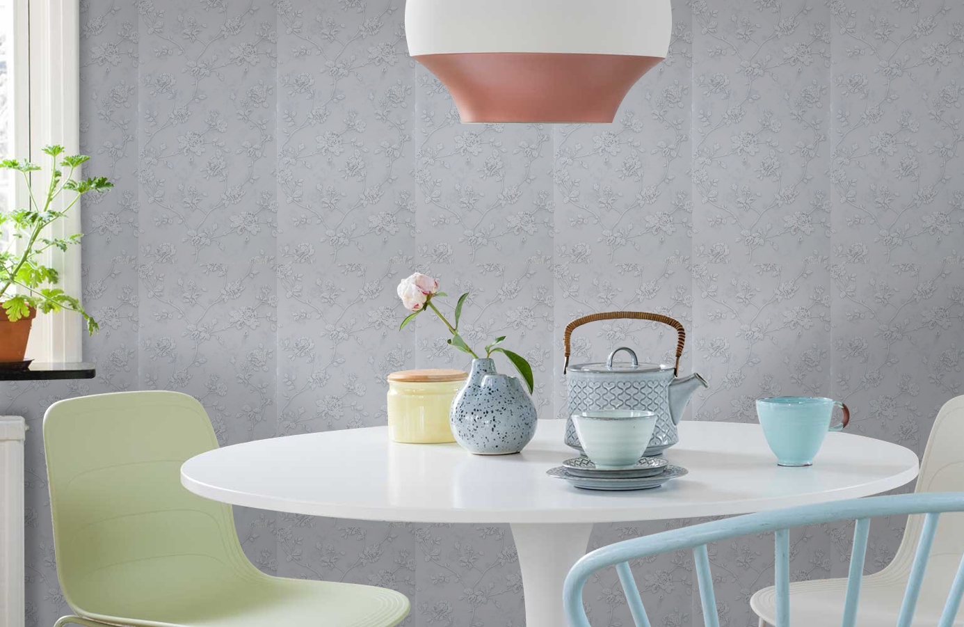 Обои 218251 фото в интерьере кухни