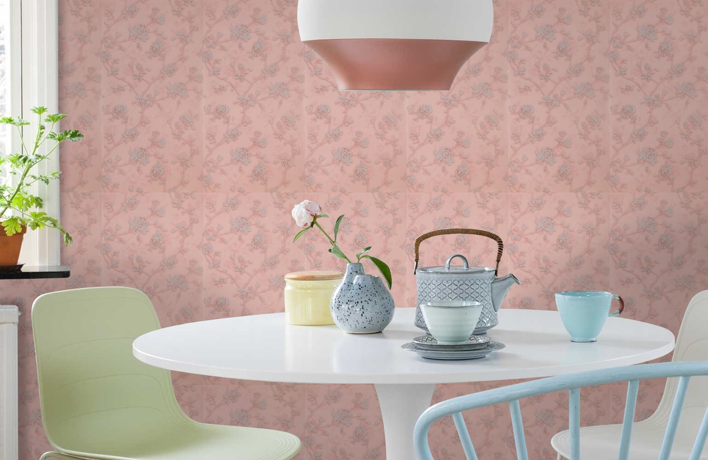 Обои 218255 фото в интерьере кухни