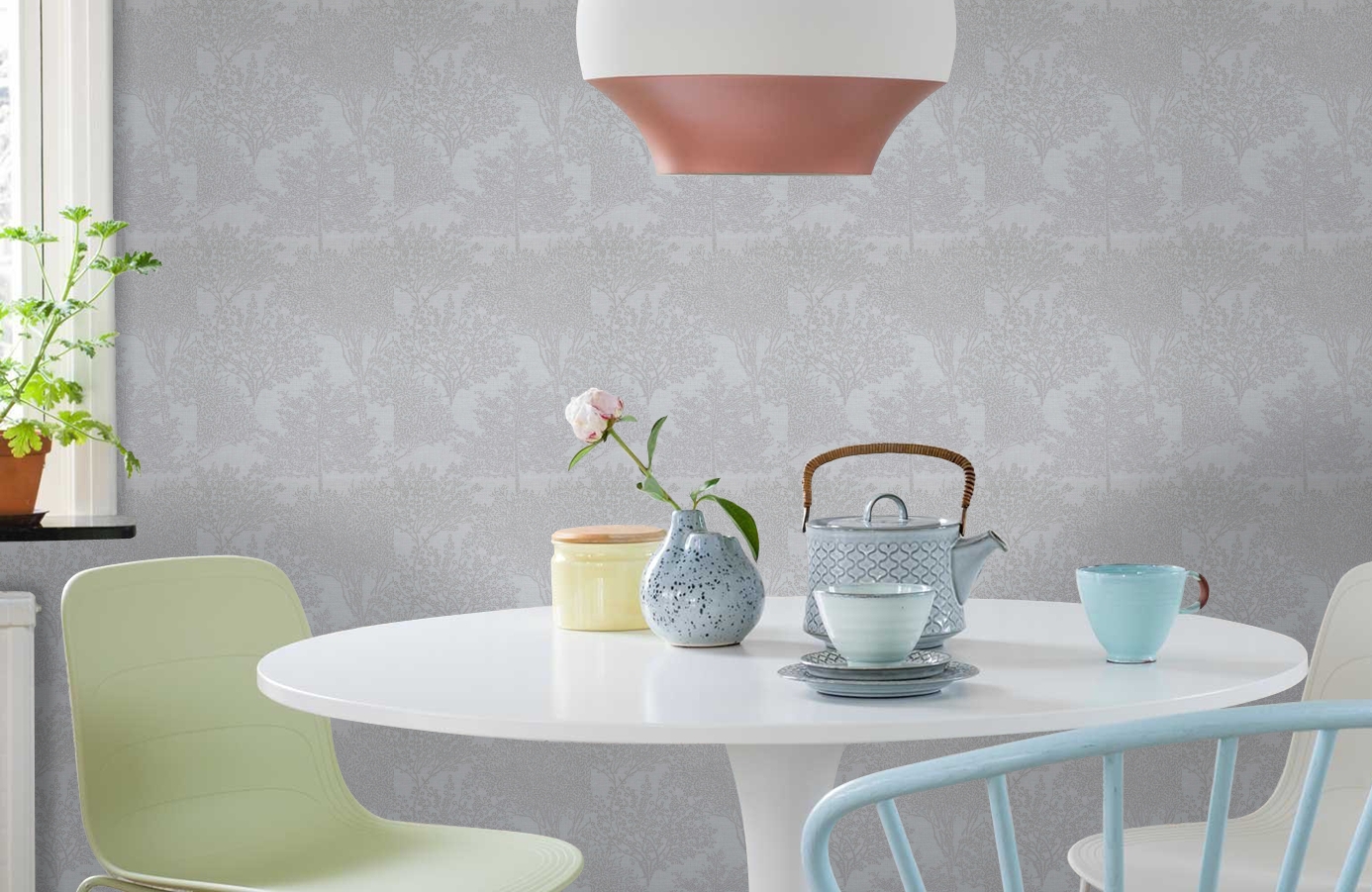 Обои 218920 фото в интерьере кухни