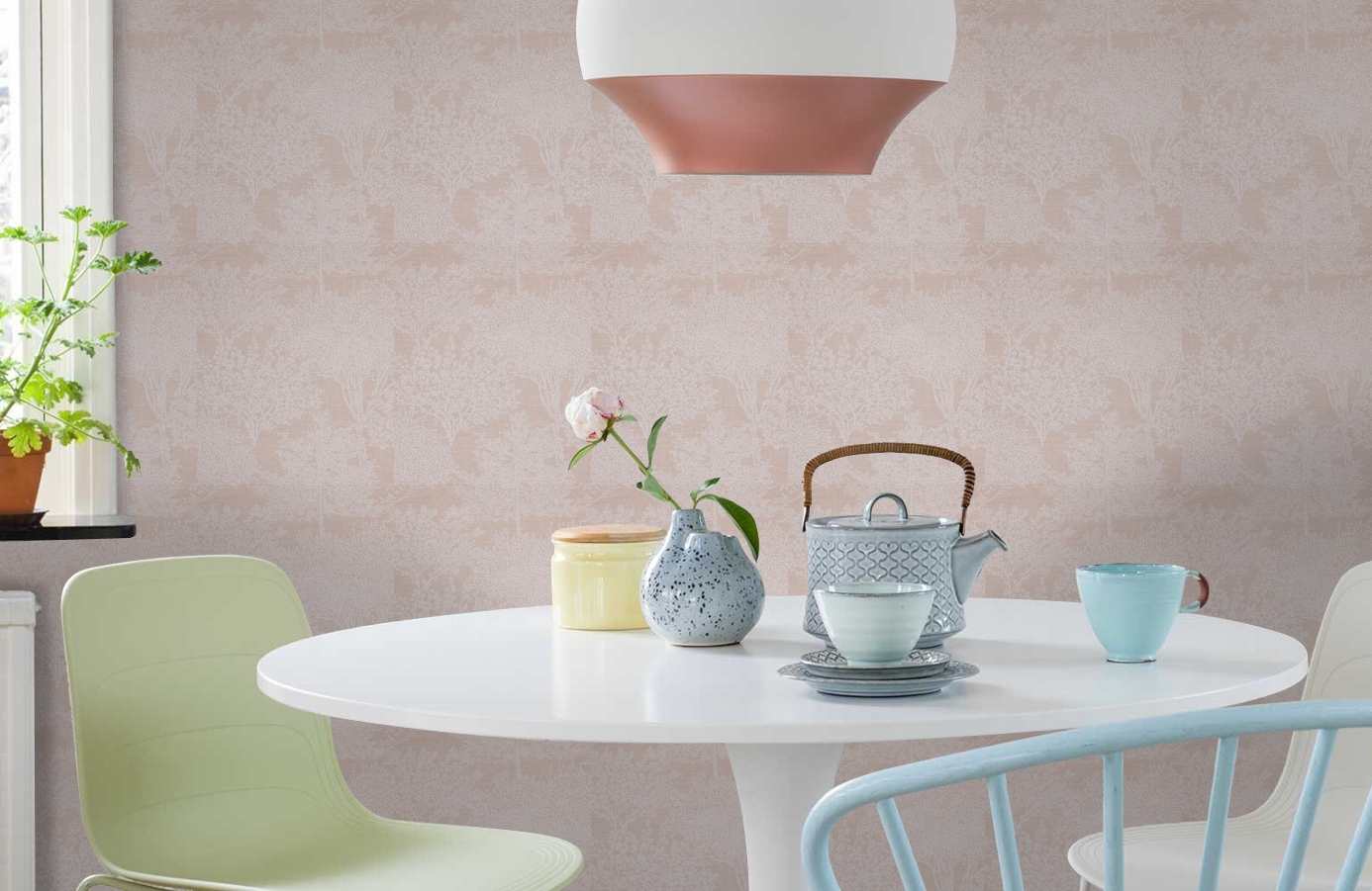 Обои 218924 фото в интерьере кухни