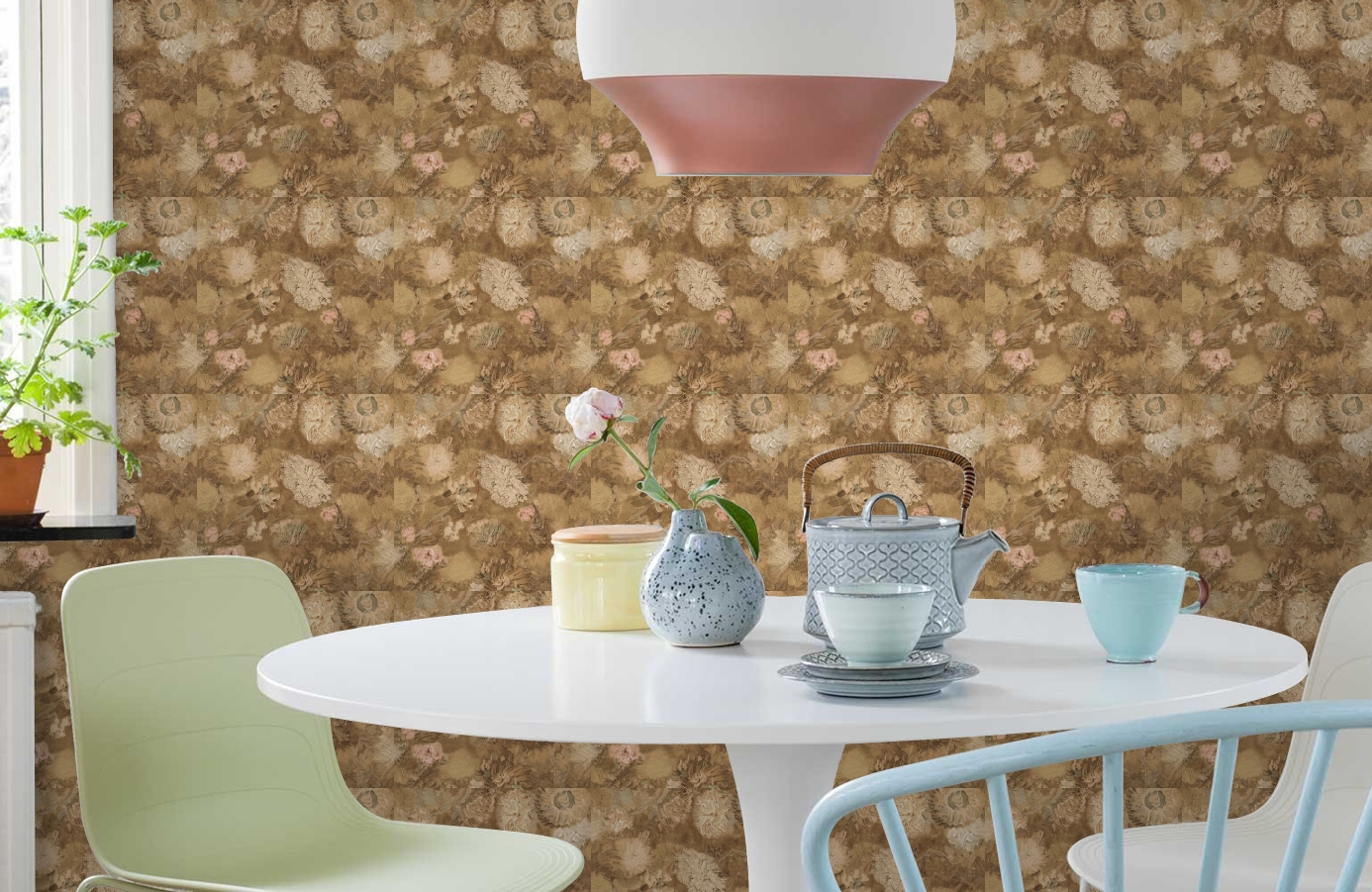 Обои 220002 фото в интерьере кухни Обои 220002 фото в интерьере кухни