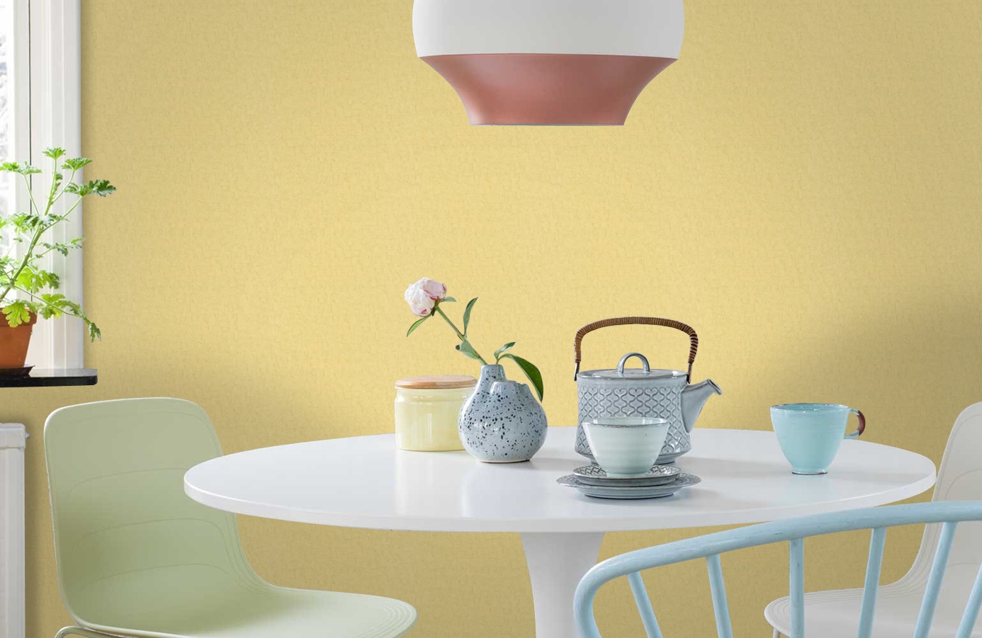 Обои 220082 фото в интерьере кухни