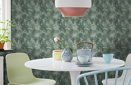 Обои 220103 фото в интерьере кухни превью