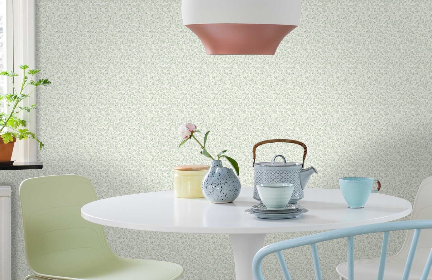 Обои 38606 фото в интерьере кухни