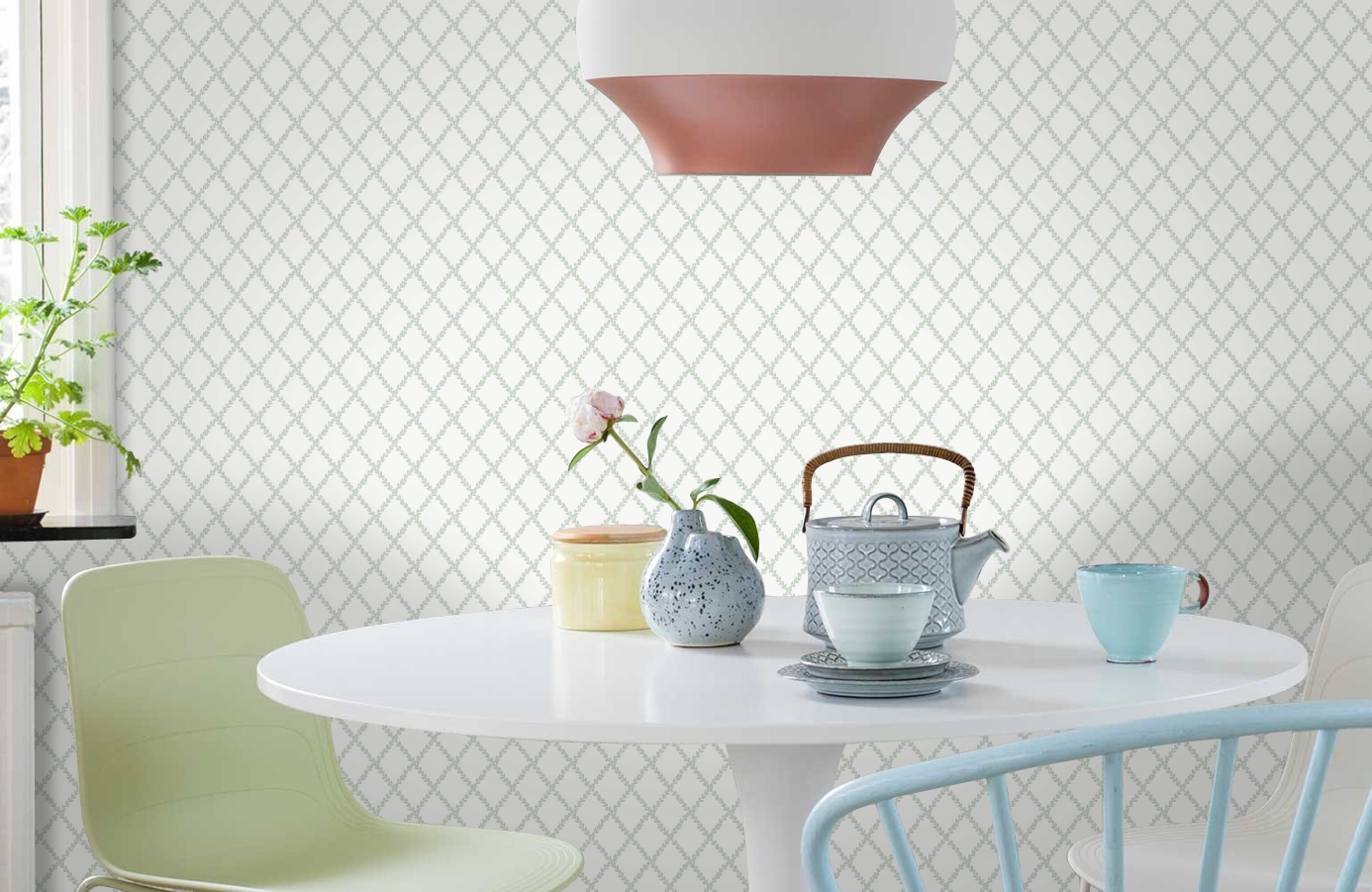 Обои 38608 фото в интерьере кухни