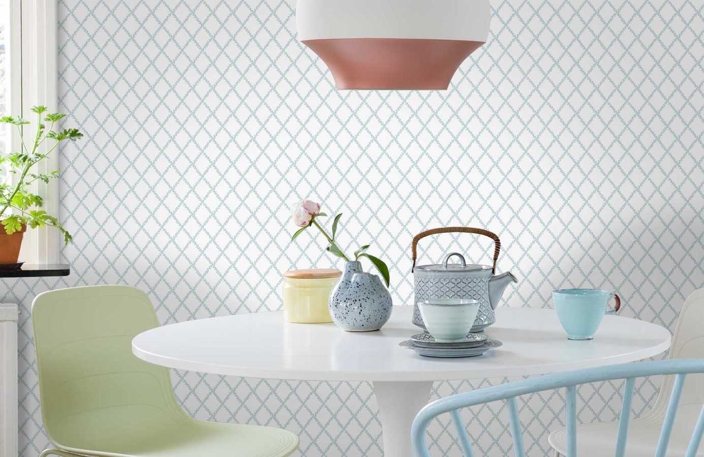 Обои 38609 фото в интерьере кухни