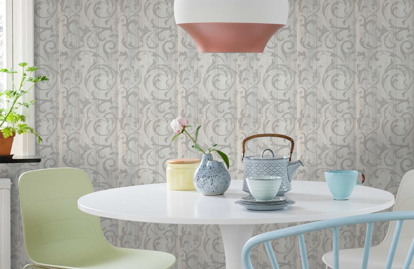 Обои 49747 фото в интерьере кухни