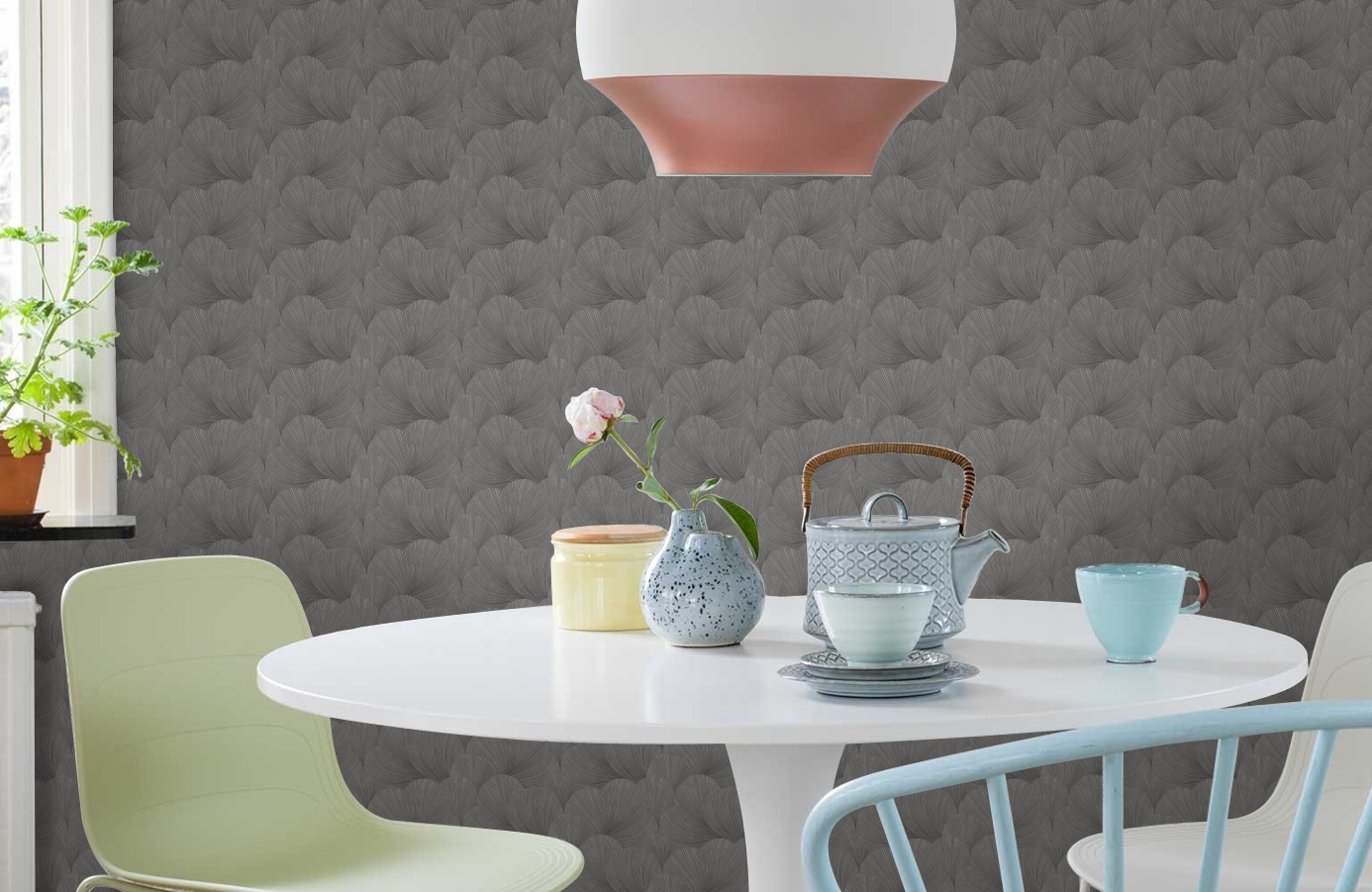 Обои 7262 фото в интерьере кухни