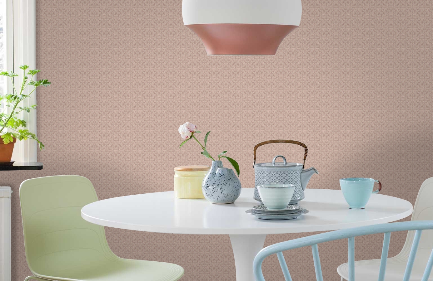 Обои 7274 фото в интерьере кухни