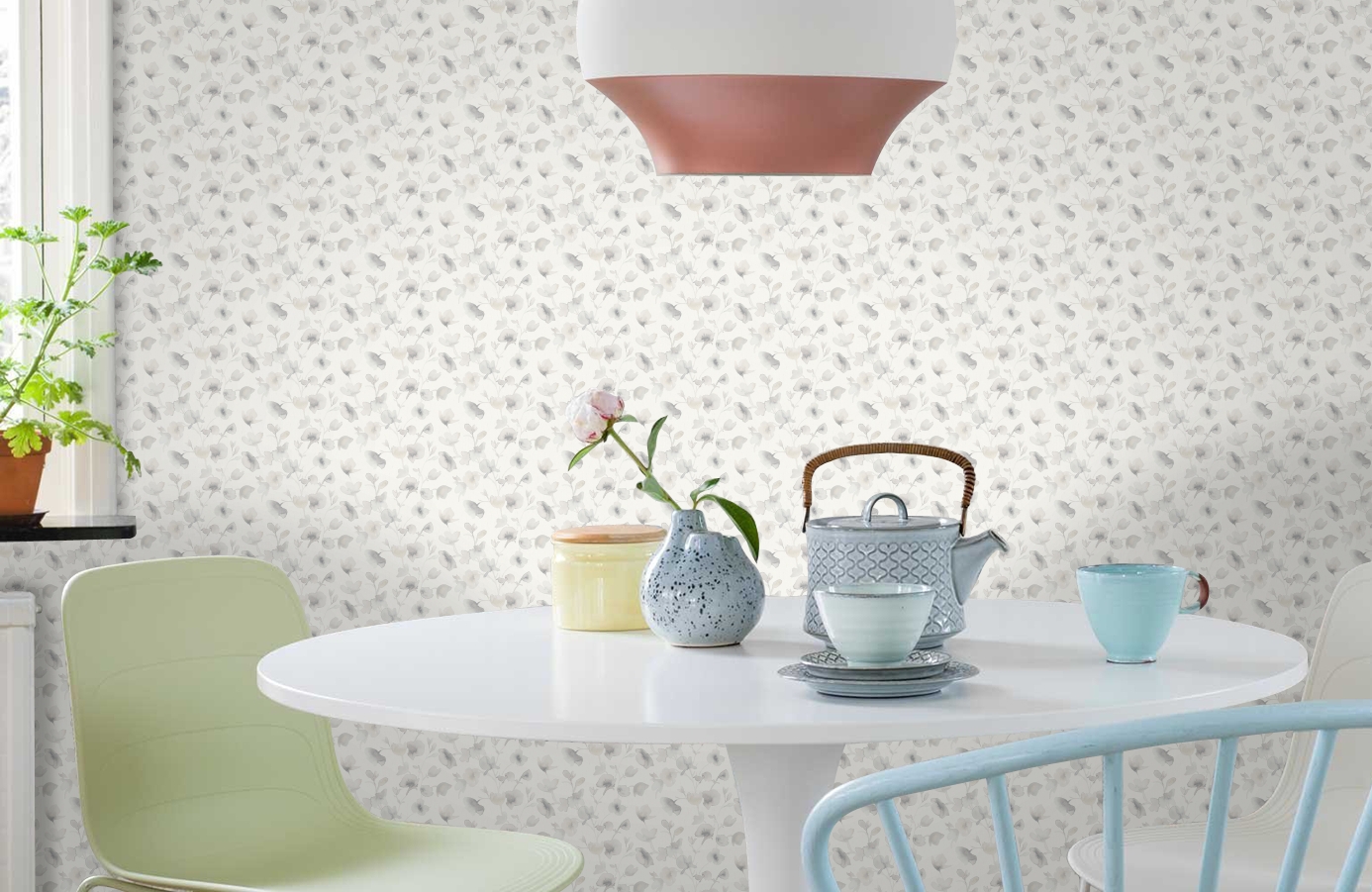 Обои 7279 фото в интерьере кухни