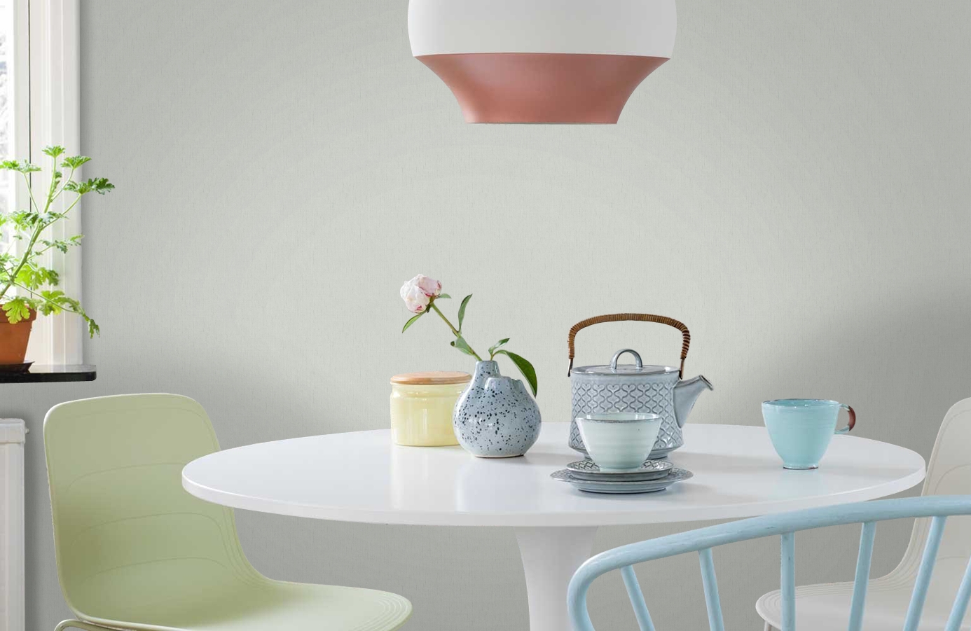 Обои 7283 фото в интерьере кухни