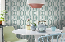 Обои 101387623 фото в интерьере кухни превью