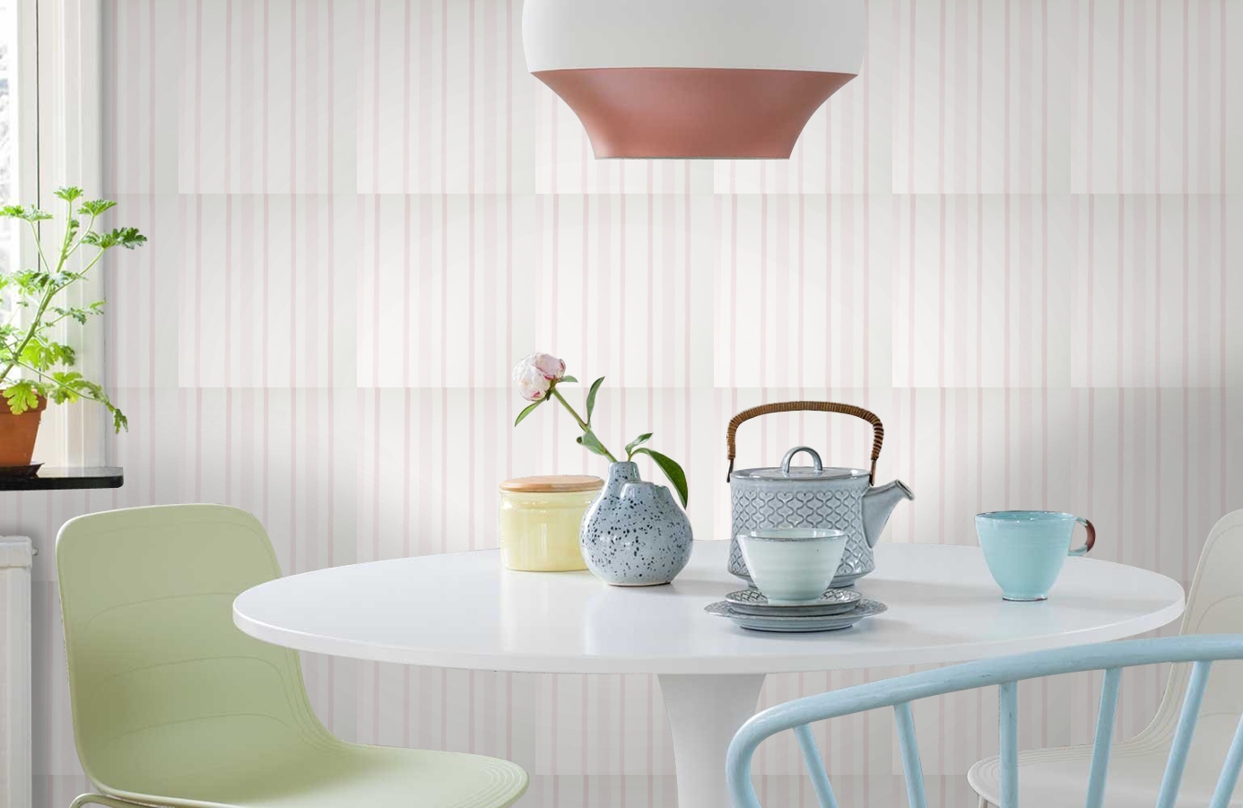 Обои 1121003 фото в интерьере кухни