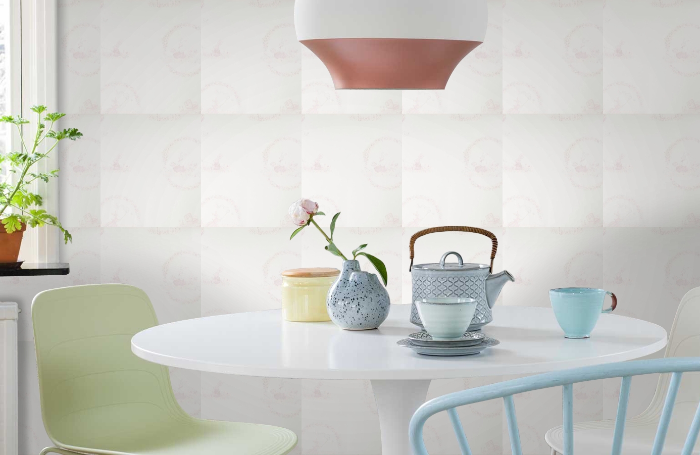 Обои 1234011 фото в интерьере кухни