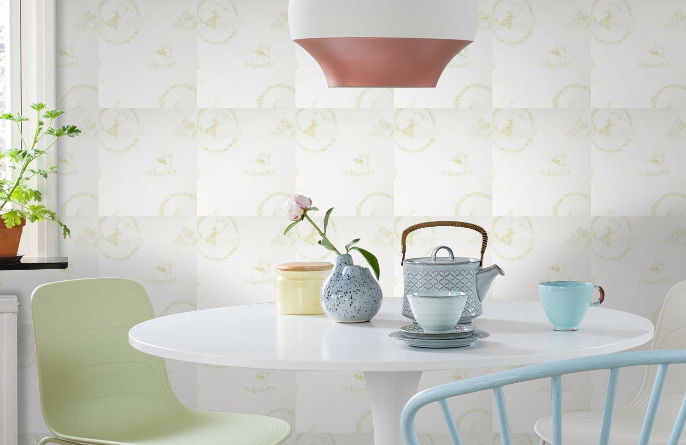 Обои 1234012 фото в интерьере кухни