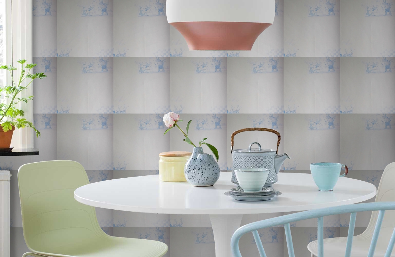 Обои 1234021 фото в интерьере кухни